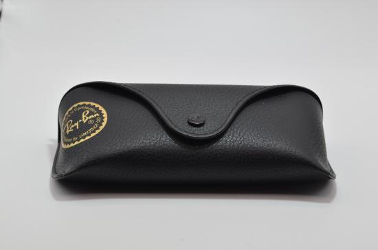 Etui Hartschale Schwarz Leder