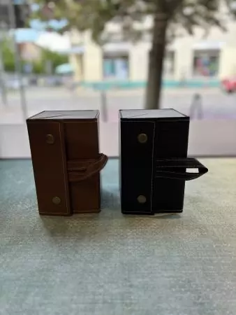 Brillen-Aufbewahrungsbox - 4 Fächer / Schwarz