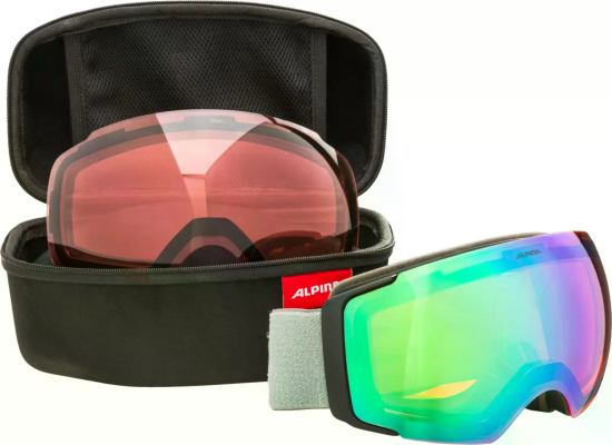 Alpina FALERA MAG Q-LITE (black-green - mirror green - grün)