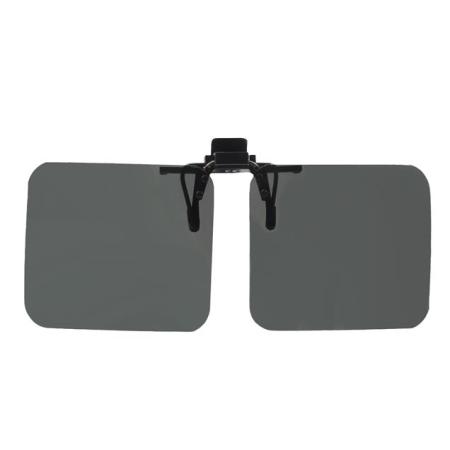 Optotec Sonnenclip schwenkbar mit Polarisation (Grau)