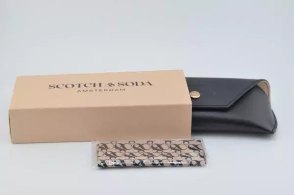 Scotch & Soda Softcase Etui - Farbe Schwarz + Tuch