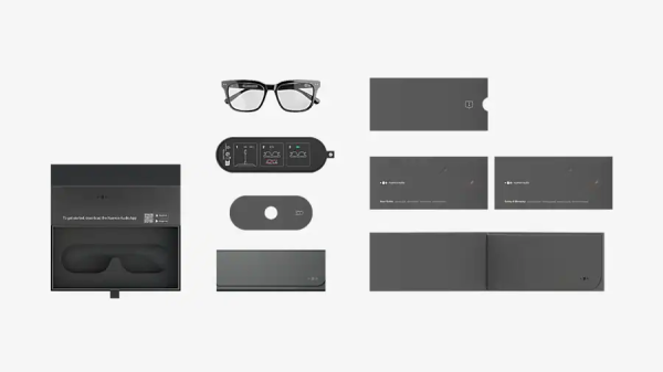 Ray Ban Nuance Audio SQUARE AW5004 S54 Shiny Black C4