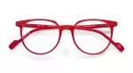 Die Brille PAU gibt es auch in der Farbe Rot