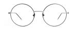 Die Brille AIZA gibt es auch in der Farbe Silber