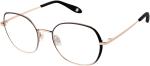 Die Brille F-3732 gibt es auch in der Farbe Gold-Schwarz
