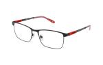 Die Brille HT4366 gibt es auch in der Farbe Schwarz-Rot
