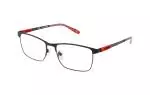 Die Brille HT4366 gibt es auch in der Farbe Schwarz-Rot